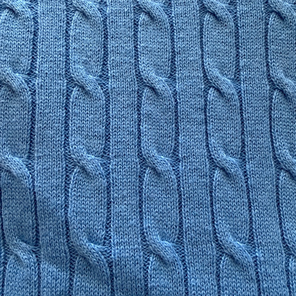 NWT-Tommy Hilfiger Sky Blue Crewneck Short Sleeve Sweater - Picture 3 of 6